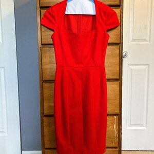 Banana Republic Form Fitting Red Dress